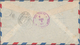 Brunei: 1947-50 Complete Set Of 14 Up To $10 Used On Two Registered Airmail Covers To New York, One - Brunei (1984-...)