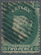 Ceylon / Sri Lanka: 1863, TWO PENCE Bottle-green, Scarce Color, (Scott 48B, SG 50c, Michel 14var.), - Sri Lanka (Ceylan) (1948-...)