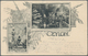 Ceylon / Sri Lanka: 1898-1904 Three Postcards: 1) Postal Stationery Card 2c., Uprated 3c., Used From - Sri Lanka (Ceylon) (1948-...)