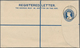 Dubai: 1944 "DUBAI/5 OC 4(4)" C.d.s. Used On Plain India Registered Envelope KGVI. 3+1½a. Blue, Size - Dubai