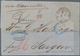 Französisch-Indochina: 1869, Incoming Mail: Folded Entire Letter (folds) With Red Cds "BREMEN F 20 1 - Brieven En Documenten