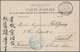 Französisch-Indochina: 1908, Blue "POSTE RURALE/NOA-BA-THA/PROVINCE DE HADONG" On Ppc  W. On Viewsid - Covers & Documents