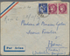 Französisch-Indochina: 1939, INCOMING WARTIME MAIL: France, 90 C Ultramarine "Paix" And 3 F Purple " - Covers & Documents