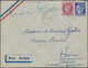 Französisch-Indochina: 1939, INCOMING WARTIME MAIL: France, 90 C Ultramarine "Paix" And 3 F Purple " - Brieven En Documenten