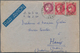 Französisch-Indochina: 1939/1940, INCOMING WARTIME MAIL: France, Group Of 4 Airmail Covers With Diff - Covers & Documents