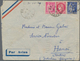 Delcampe - Französisch-Indochina: 1939/1940, INCOMING WARTIME MAIL: France, Group Of 4 Airmail Covers With Diff - Briefe U. Dokumente