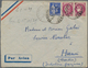 Delcampe - Französisch-Indochina: 1939/1940, INCOMING WARTIME MAIL: France, Group Of 4 Airmail Covers With Diff - Briefe U. Dokumente