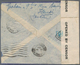 Französisch-Indochina: 1941, 2 P Orange Airmail Stamp, Single Franking On Airmail Cover From HANOI, - Brieven En Documenten
