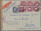 Französisch-Indochina: 1941, INCOMING CENSORED MAIL, France, 6 X 3 F Purple And 2,50 F Ultramarine D - Brieven En Documenten