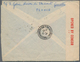 Französisch-Indochina: 1941, INCOMING CENSORED MAIL, France, 50 C Blue And 2 X 10 F Brown Definitive - Brieven En Documenten