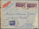 Französisch-Indochina: 1941, INCOMING CENSORED MAIL, France, 2 X 10 F Violet And 50 On 65 C Ultramar - Brieven En Documenten