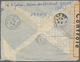 Französisch-Indochina: 1941, INCOMING CENSORED MAIL, France, 2 X 10 F Violet And 50 On 65 C Ultramar - Brieven En Documenten