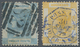 Hongkong: 1865/77, QV 12 C. Light Blue Canc. "S2" Of Shanghai And 16 C. Yellow Canc. Blue "POSS. ANG - Andere & Zonder Classificatie