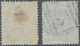 Hongkong: 1865/77, QV 12 C. Light Blue Canc. "S2" Of Shanghai And 16 C. Yellow Canc. Blue "POSS. ANG - Andere & Zonder Classificatie