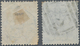 Hongkong: 1865/77, QV 12 C. Light Blue Canc. "S2" Of Shanghai And 16 C. Yellow Canc. Blue "POSS. ANG - Other & Unclassified