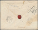 Hongkong: 1866. Stamp-less Envelope (roughly Opened And Spotted) Addressed To France With Hong Kong - Sonstige & Ohne Zuordnung