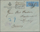 Hongkong: 1902/06: KEVII 10 C. (pair) Tied "REGISTERED (HONG) KONG AU 26 06" To Reg. Cover To Hambur - Sonstige & Ohne Zuordnung