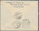 Hongkong: 1937, Registered Airmail Franked With 10,50 Cent And Vertical Pair 1 $ Georg V Sent From K - Andere & Zonder Classificatie