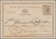 Hongkong - Treaty Ports: Canton, 1894, To Zanzibar/East Africa: Stationery Card QV 3 C. Canc.light " - Andere & Zonder Classificatie