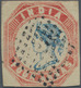 Indien: 1854 Litho 4a. Pale Blue & Red, 2nd Printing, Sheet Pos. 12, Used And Cancelled By Diamond O - Other & Unclassified