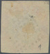 Indien: 1854 Litho 4a. Pale Blue & Red, 2nd Printing, Sheet Pos. 12, Used And Cancelled By Diamond O - Andere & Zonder Classificatie
