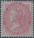 Indien: 1855 QV 8a. Carmine On Blue Glazed Paper, Unused Without Gum, Small Thin At Top And A Lttle - Andere & Zonder Classificatie