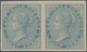 Indien: 1856 East India ½a. Pale Blue IMPERF PROOF PAIR On Wove Paper, Unused Without Gum As Produce - Other & Unclassified