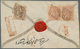 Indien: 1861 Small Ornamentic Envelope Used REGISTERED From Erinpoora To Umritsur, Franked On The Re - Sonstige & Ohne Zuordnung