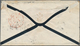 Indien: 1864, Very Decorative Mourning Cover Franked With 2 Anna Yellow, Piar And Single And 8 Pies - Autres & Non Classés