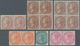 Indien: 1865-76 Group Of 43 East India Stamps Mint, 15 Different (denom. And Colour Shades), With 18 - Andere & Zonder Classificatie