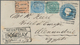 Indien: 1880 Postal Stationery Envelope ½a. Blue Used Registered From Bombay To 'Hotel D'Europe' In - Autres & Non Classés