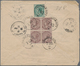 Indien: 1899 Registered Cover From Peshawar To Bukhara Via Aden, Suez And Odessa, Franked On Back By - Other & Unclassified