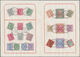Indien: 1903, "CORONATION DURBAR", Folded Presentation Sheet Bearing 22 Adhesives (19 QV And Three K - Andere & Zonder Classificatie