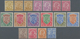Indien: 1911-23 KGV. Complete Set On Paper Wmkd. Single Star, Including Colour Shades, "Rs" Flaw On - Other & Unclassified