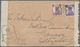 Indien: 1943, ½A And 3As September 1943 On Triple Censored Cover To The International Red Cross, Gen - Sonstige & Ohne Zuordnung
