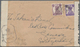 Indien: 1943, ½A And 3As September 1943 On Triple Censored Cover To The International Red Cross, Gen - Other & Unclassified