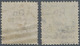 Indien - Dienstmarken: 1874-82 Officials ½a. Blue And 1a. Brown Both With "On H.M.S." Overprint (Typ - Dienstzegels