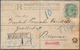 Indien - Used Abroad: PERSIA 1901: Indian Postal Stationery Registered Envelope 2a. Ultramarine Used - Sonstige & Ohne Zuordnung