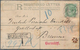 Indien - Used Abroad: PERSIA 1901: Indian Postal Stationery Registered Envelope 2a. Ultramarine Used - Other & Unclassified