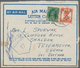 Indien - Feldpost: 1941, BRITISH INDIAN FORCES In Sudan, 9 P Green And 2 A Vermilion KGVI, Tied By C - Military Service Stamp