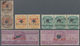 Indien - Besonderheiten: 1870-72 COURT FEE: Group Of Nine Court Fee Stamps, With Telegraph Stamps 4a - Other & Unclassified