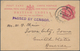Indien - Besonderheiten: 1914, "PORT BLAIR 28 NOV 14" On Card KEVII 1 A. Red To Iowa City, USA. Viol - Sonstige & Ohne Zuordnung