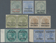 Indien - Konventionalstaaten: GWALIOR 1885-97 VARIETIES: Group Of 11 QV Stamps Showing Varieties, Wi - Sonstige & Ohne Zuordnung