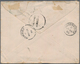 Indien - Feudalstaaten: KASCHMIR: 1890, 1 A Grey-green Mixed Franking With INDIA 2A 6P Green On Cove - Sonstige & Ohne Zuordnung