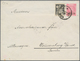 Iran: 1893, Envelope Lion 6 Ch. Carmine With Ovpt. Uprated 1 Ch. Black Canc. "TEHRAN" To Weissenburg - Iran
