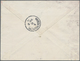 Iran: 1893, Envelope Lion 6 Ch. Carmine With Ovpt. Uprated 1 Ch. Black Canc. "TEHRAN" To Weissenburg - Iran