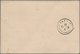 Iran: 1901, Stationery Card 5 Ch. Violet/5 Ch. Carmine, Double Card With Paid Reply Canc. In Transit - Iran