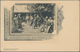 Iran: 1902, Pictorial Stat. Postcard 5ch. 'Shah Muzzafar-ad-Din' With Boxed Opt. 'PROVISOIRE 1319' W - Iran