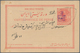 Iran: 1903 (ca.), Pictorial Stat. Postcard 5ch. 'Shah Muzzafar-ad-Din' Surch. In Violet '3 Chahis' W - Iran