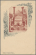 Iran: 1903, Pictorial Stat. Postcard 5ch. 'Shah Muzzafar-ad-Din' Surch. In Blue '3 Chahis' With Pict - Iran